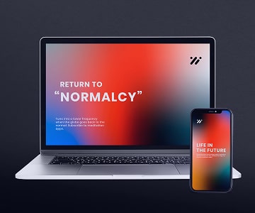 phone and laptop with app