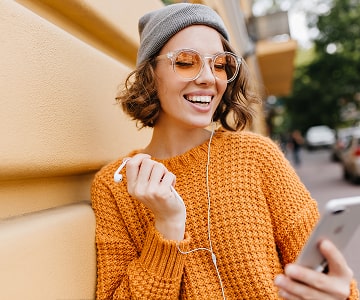 Girl with phone